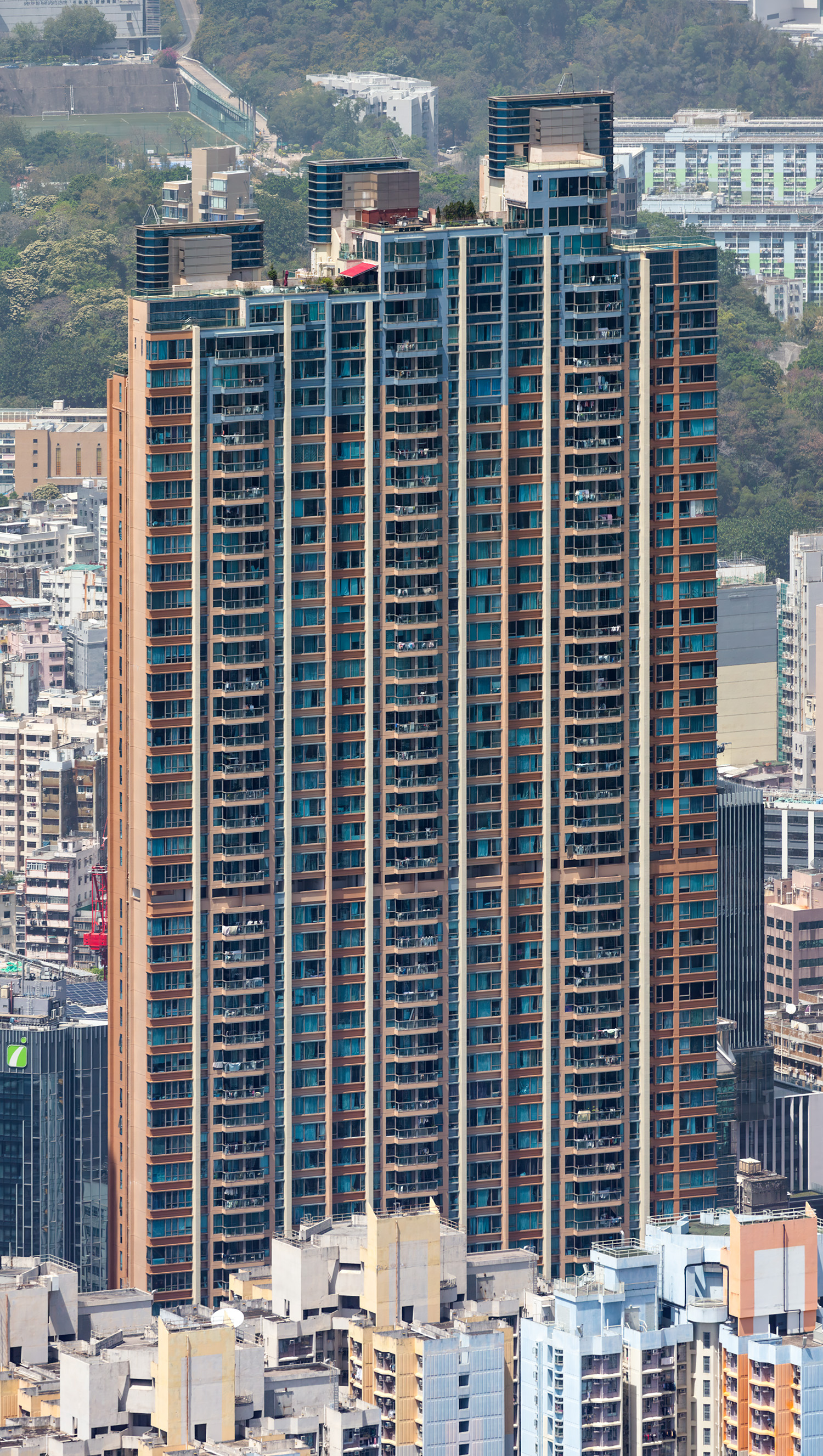 The Hermitage Tower 1-3, Hong Kong - View from International Commerce Centre. © Mathias Beinling